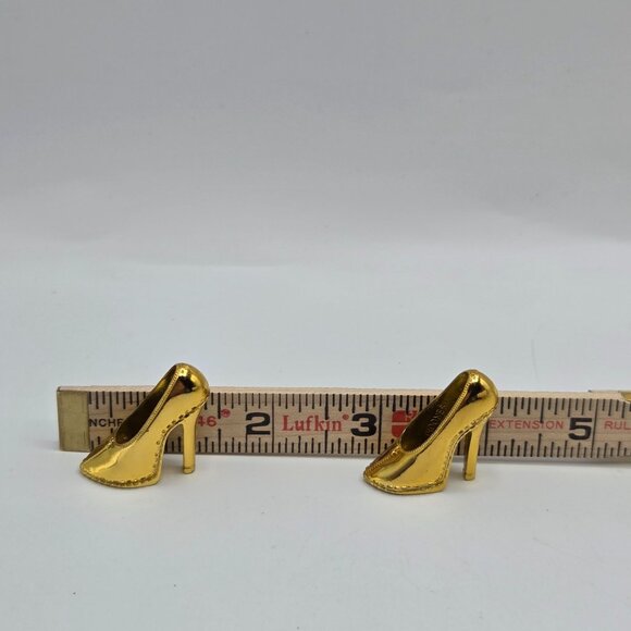 OG Monster High Clawdeen Wolf Dawn Of Dance Gold Heel Pump Shoes Miniature Colle - Picture 4 of 4